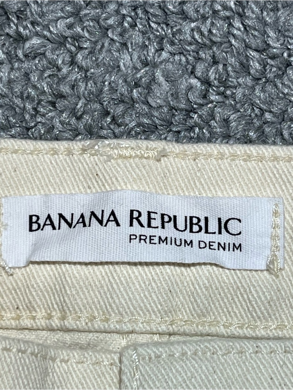 Banana Republic Denim Shorts Womens Size 30 Tan Beige Cut Off Jean Shorts - Picture 4 of 10